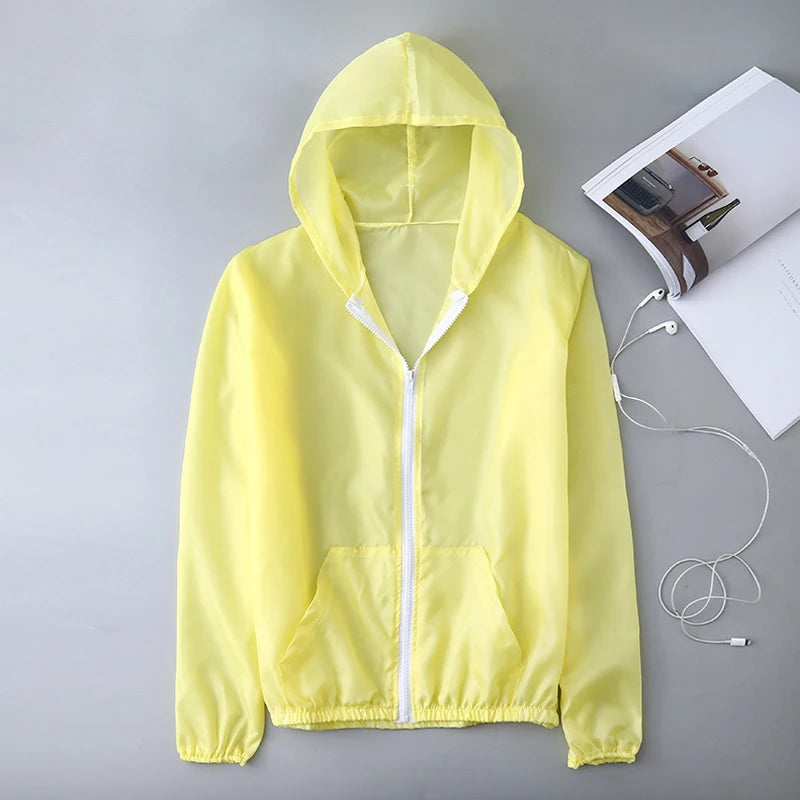 Women's UV Protection Jacket – Quick-Dry Sports Windbreaker for Running & Cycling