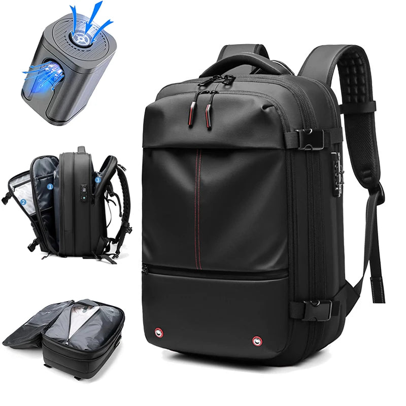 17" Expandable Travel Backpack for Men – Large Capacity Laptop & Business Backpack
