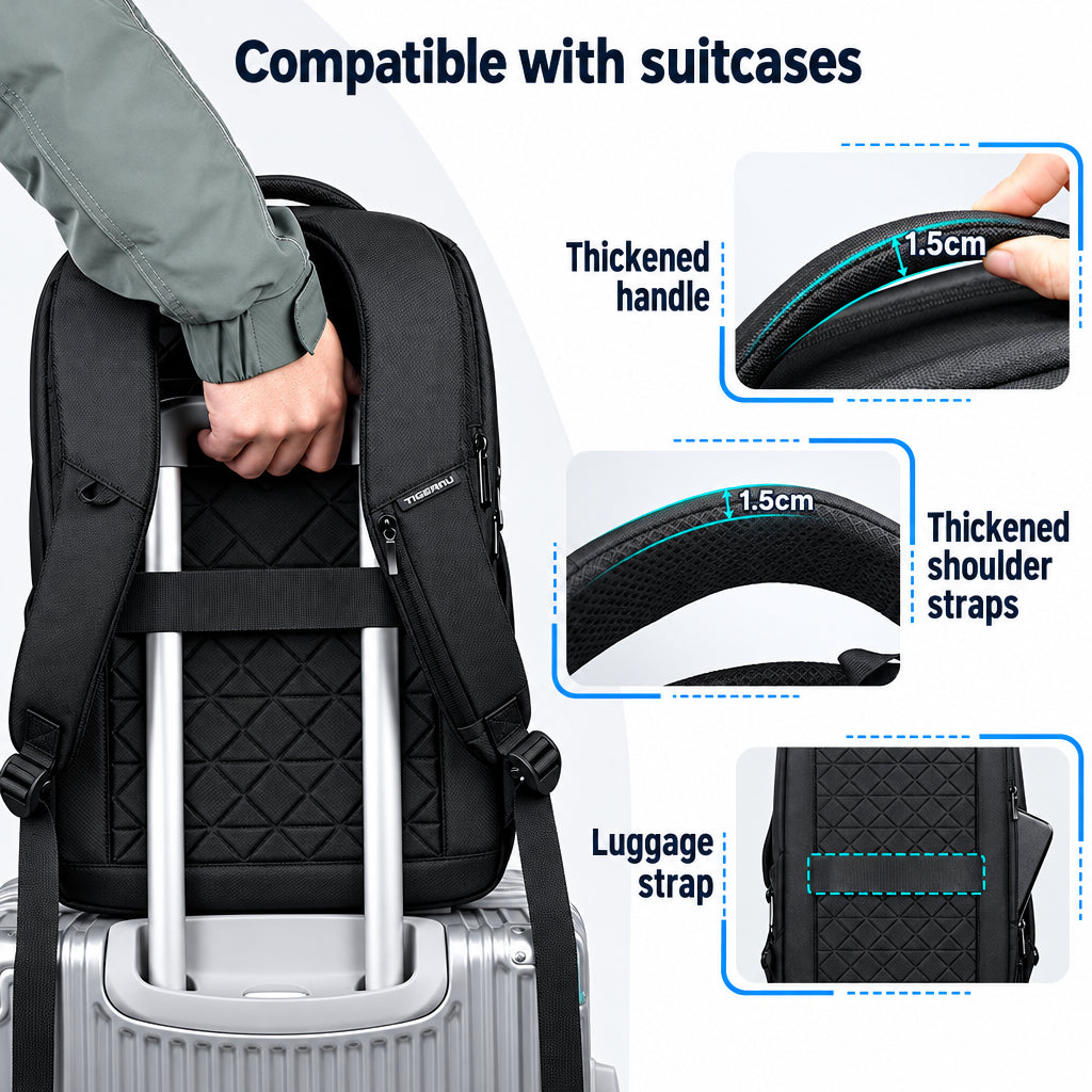 Business Backpack – Waterproof 17.3" Laptop & USB