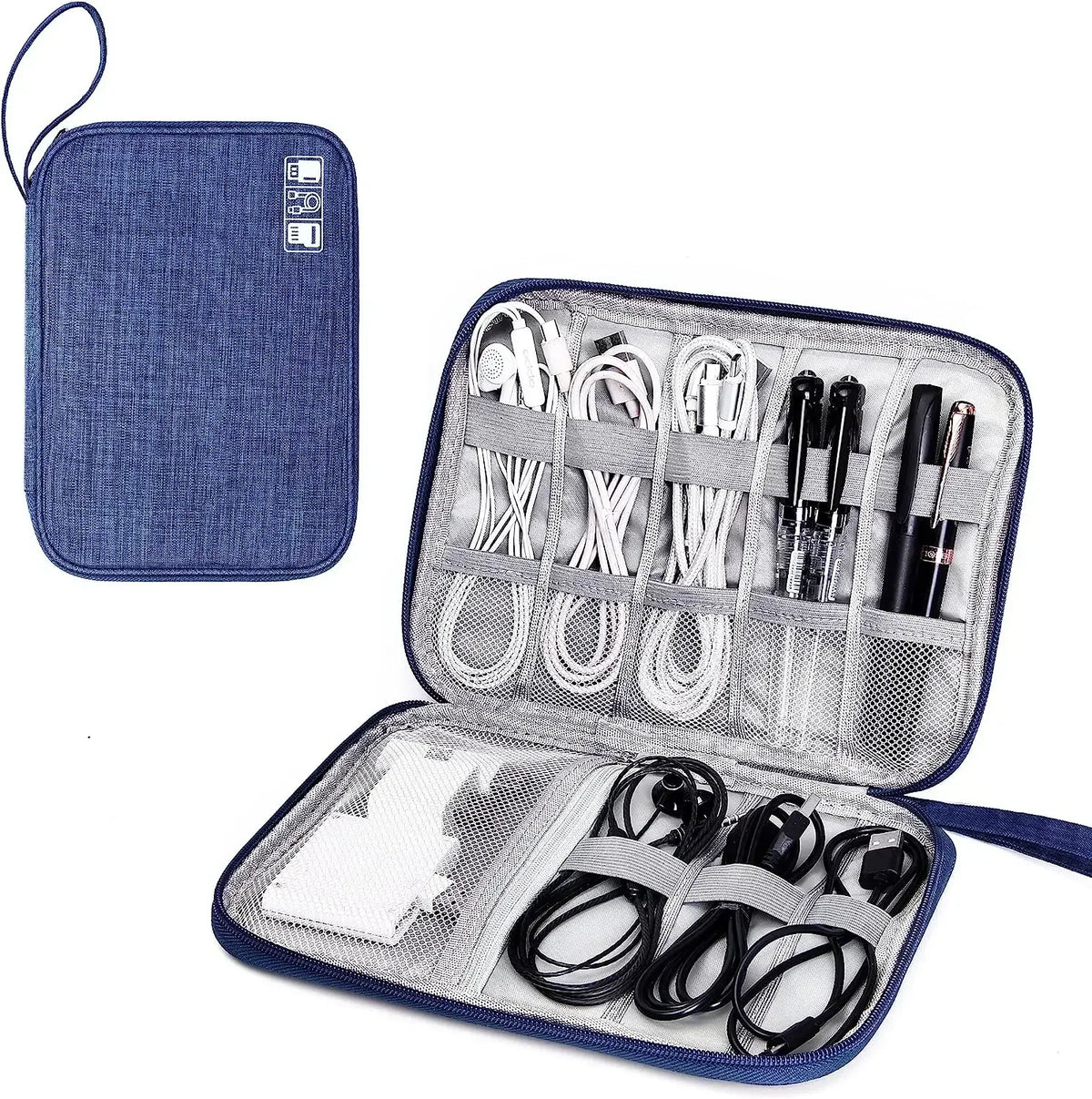 Multifunctional Travel Organizer – Compact Storage Pouch for Cables, Hard Drives & Small Items