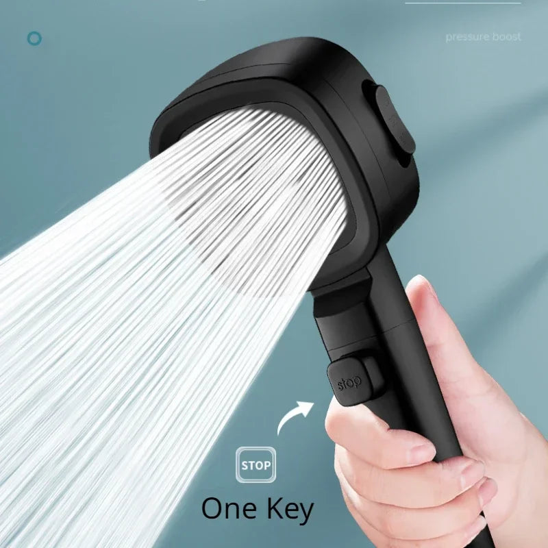 High Pressure 3-Mode Water-Saving Shower Head