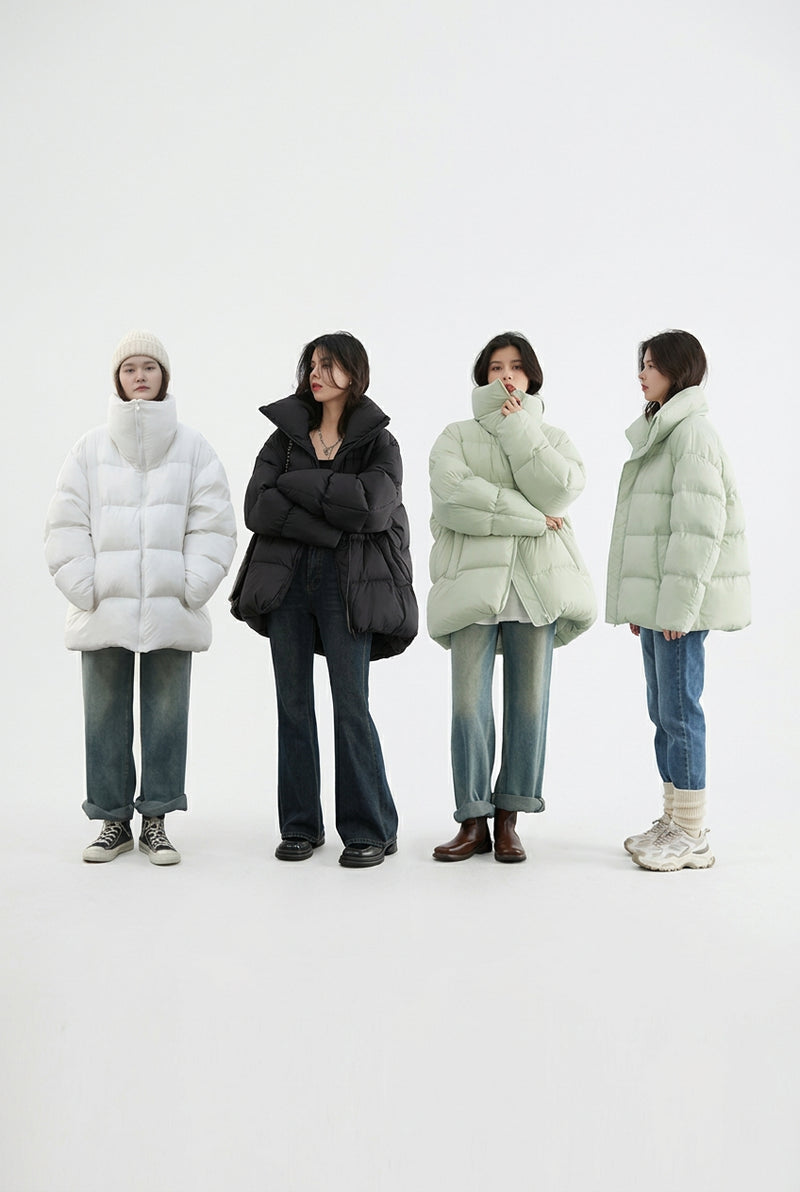 Women's Lightweight Down Jacket – Warm Puffer Winter Coat