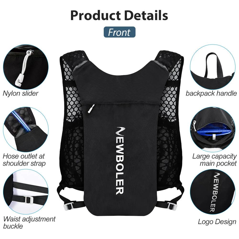 NEWBOLER Hydration Running Vest – Lightweight Trail & Cycling Backpack