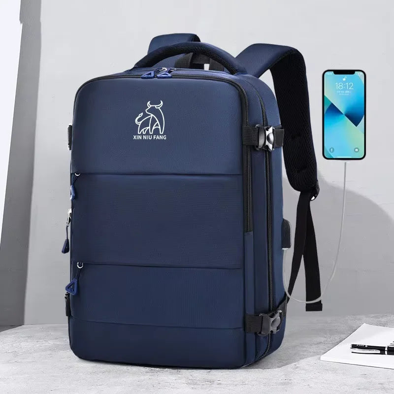 Classic Travel Backpack for Men – Large Capacity, Waterproof & Laptop Compartment
