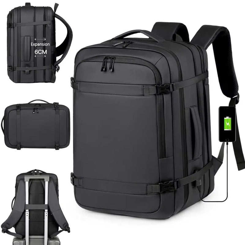 Classic Travel Backpack for Men – Large Capacity, Waterproof & Laptop Compartment