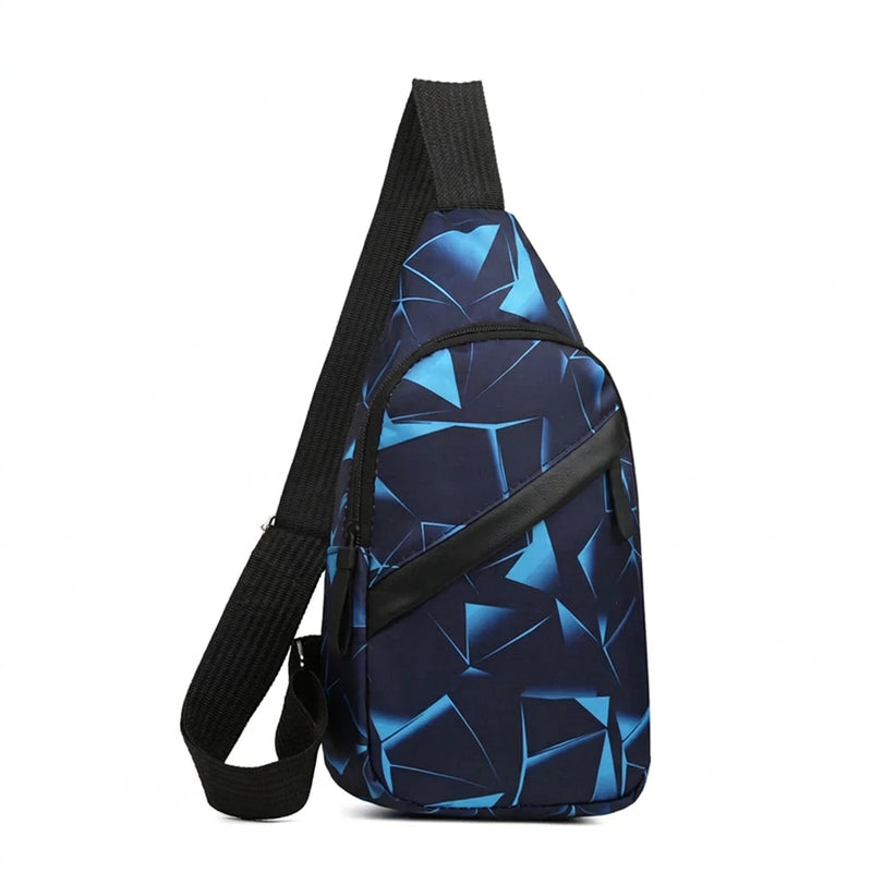 Men's Waterproof Chest Bag – Sporty Multi-Function Crossbody Pack
