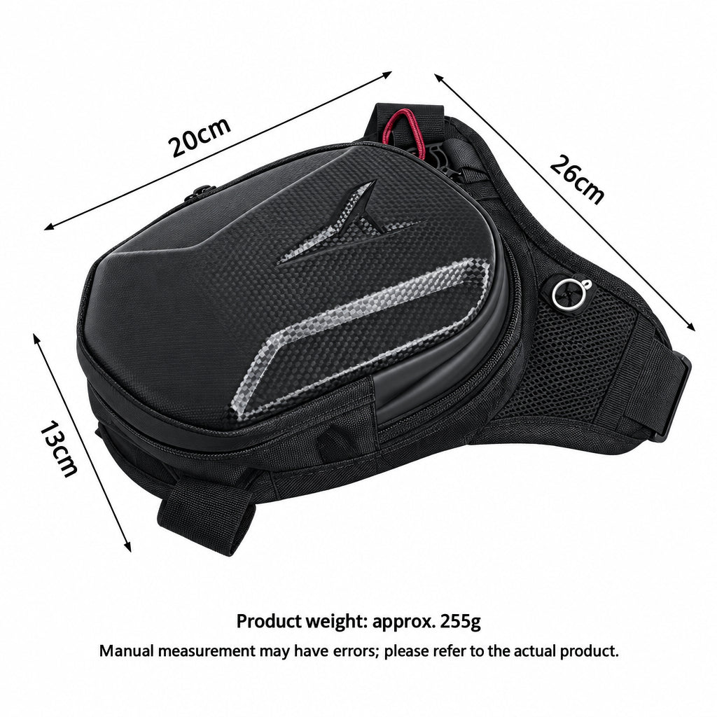HOMEFISH Motorcycle Leg Bag – EVA Hard Shell, Compact & Durable