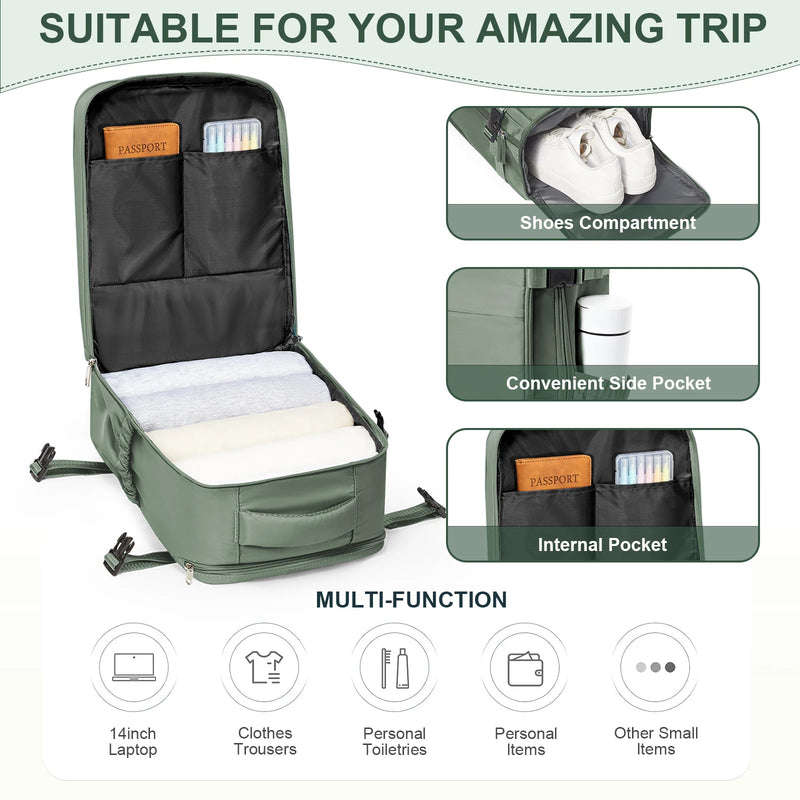 Cabin Travel Backpack – Airline-Friendly Carry-On Backpack for Men & Women