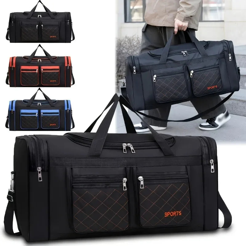 Large Capacity Travel Duffel Bag | Multi-Pocket Sports & Weekend Bag
