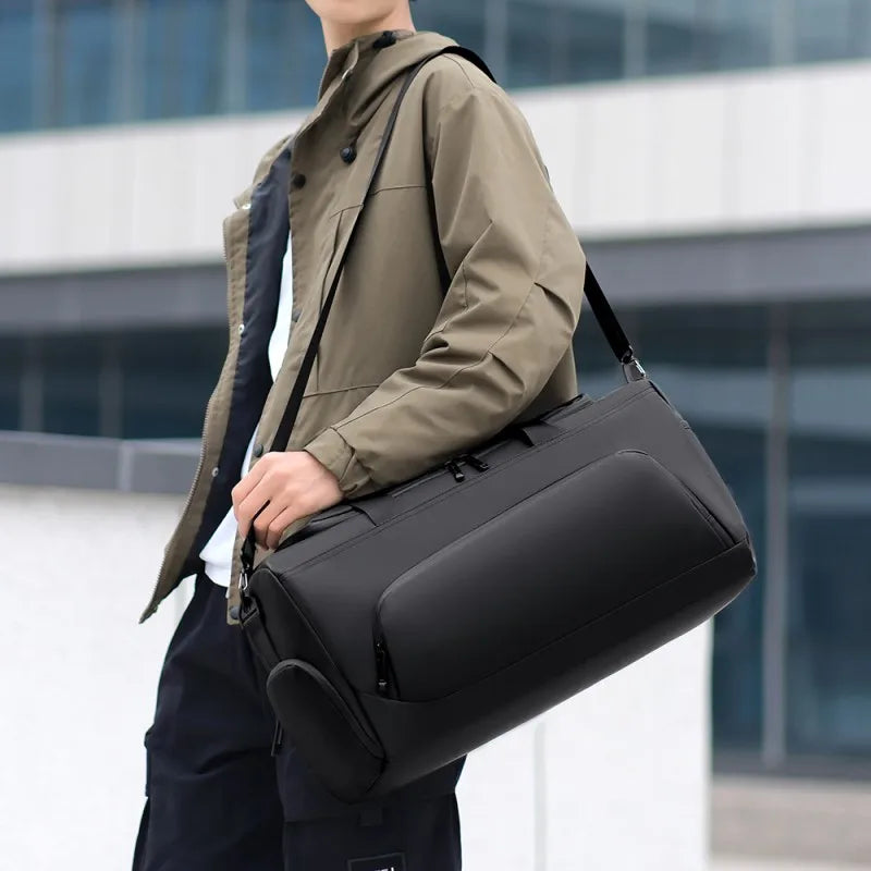 Large Sports Duffel Bag – Multi-Compartment & Separate Shoe Storage