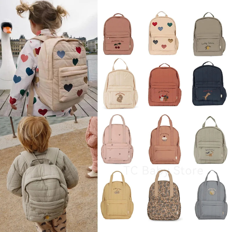 Kids Cherry Backpack – Cute Parent-Child Travel & School Bag