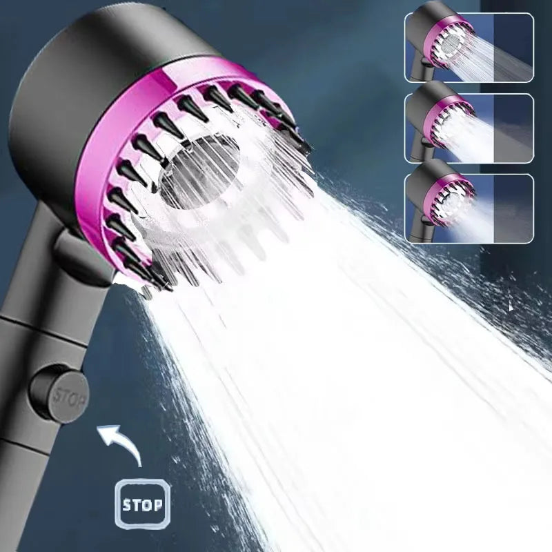 4-Mode Water Filter Shower Head
