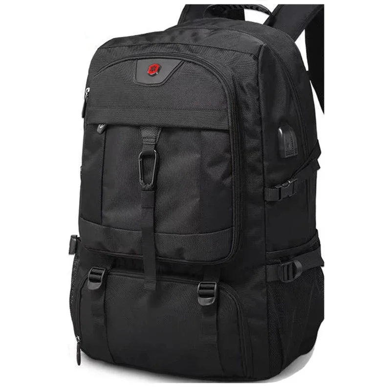 Large 50L/80L Travel Backpack – Waterproof with Separate Shoe Compartment