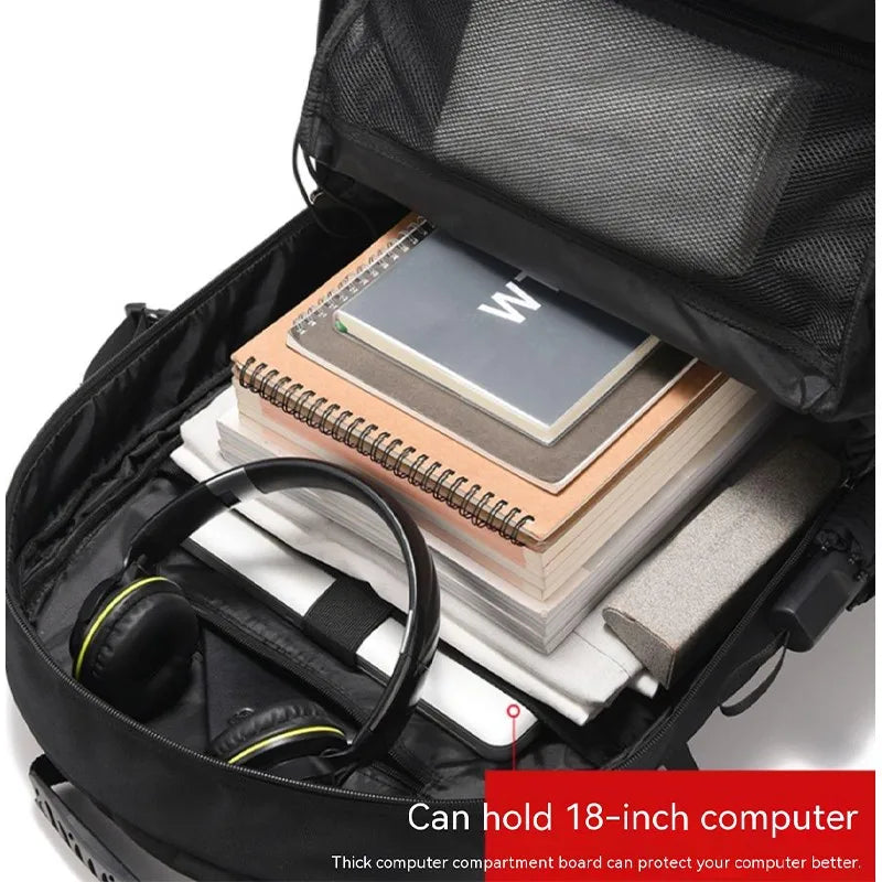 50L/80L Large Travel Backpack – Waterproof, Shoe Compartment & Sports Bag