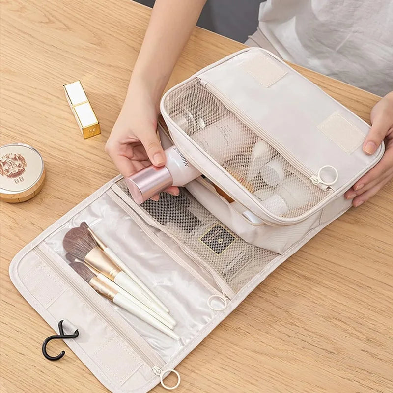 Large Waterproof Makeup Bag – Travel & Toiletry Organizer