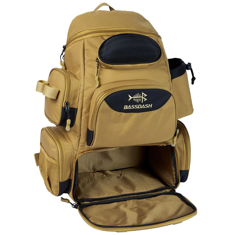 Bassdash Tactical Fishing Backpack – Lightweight & Multifunctional