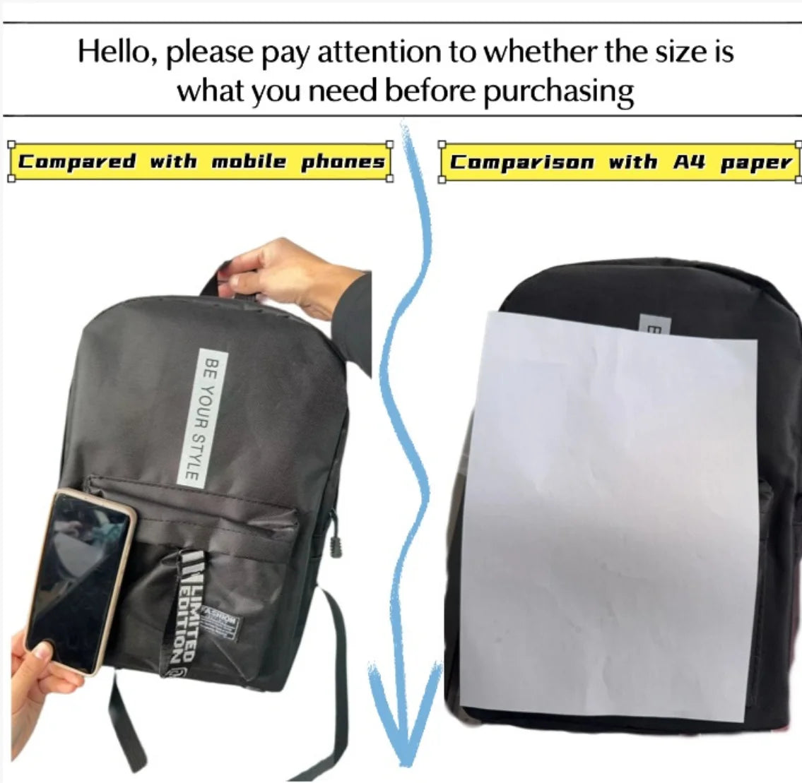 Korean Style School Backpack – Large Capacity & Trendy