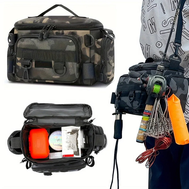 Fishing Gear Bag – Canvas Waist & Crossbody Shoulder Bag