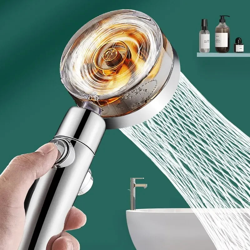 Water-Saving High Pressure Propeller Shower Head