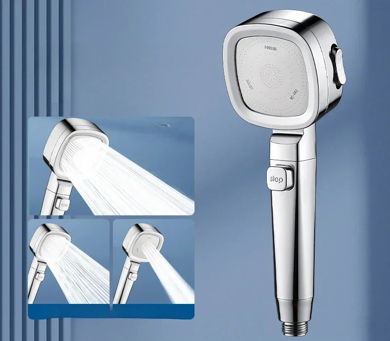 High Pressure 3-Mode Water-Saving Shower Head