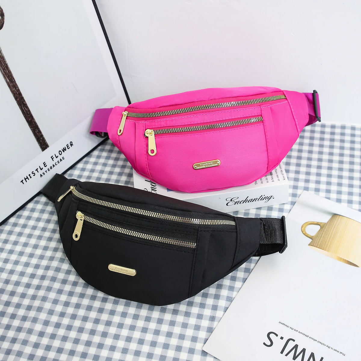 Women's Sports Waist Bag – Multi-Pocket & Versatile