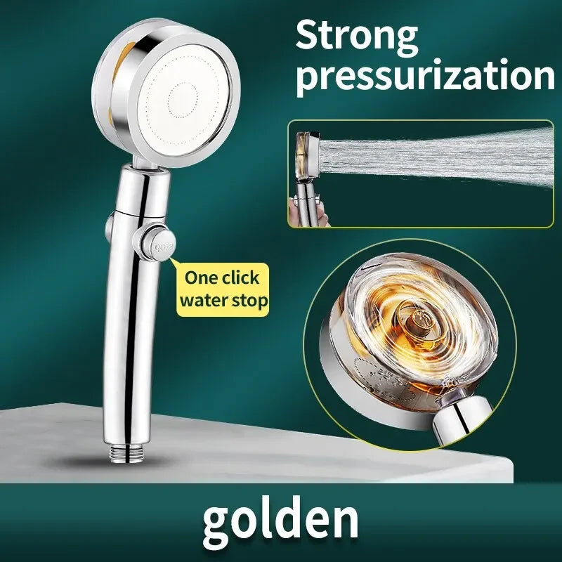 Water-Saving High Pressure Propeller Shower Head