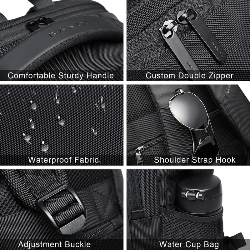 BANGE 15.6" Laptop Backpack – Waterproof Travel & Business Bag