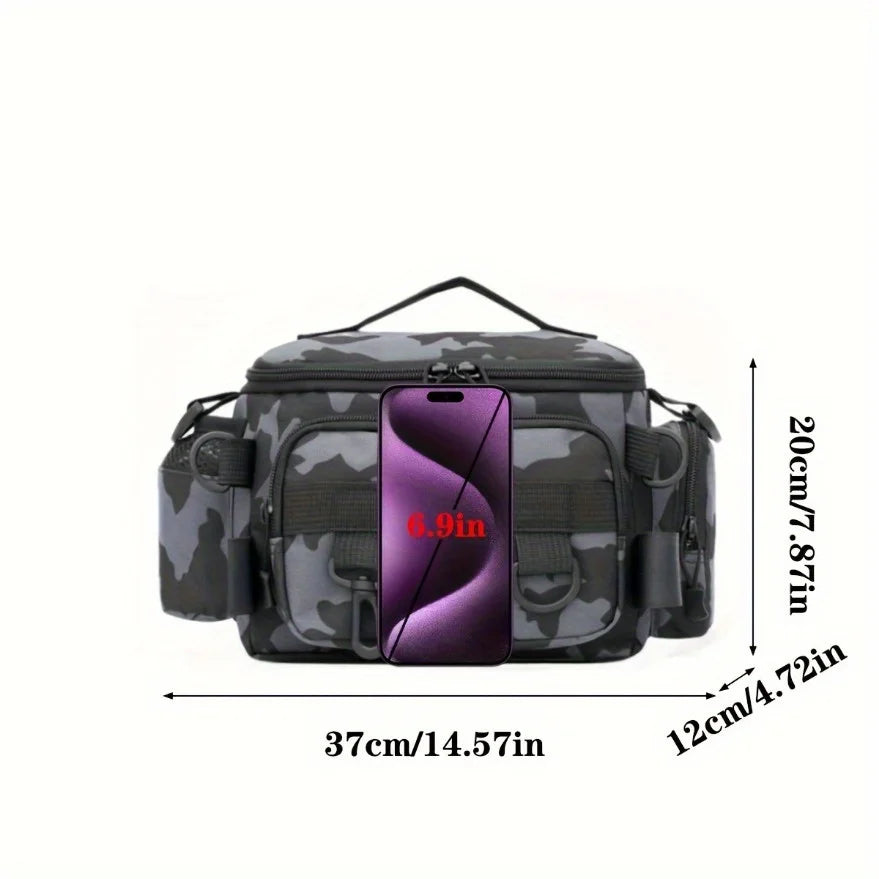 Fishing Gear Bag – Canvas Waist & Crossbody Shoulder Bag