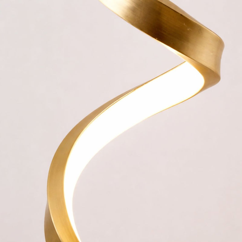 Luna Luxury Golden Spiral LED Table Lamp