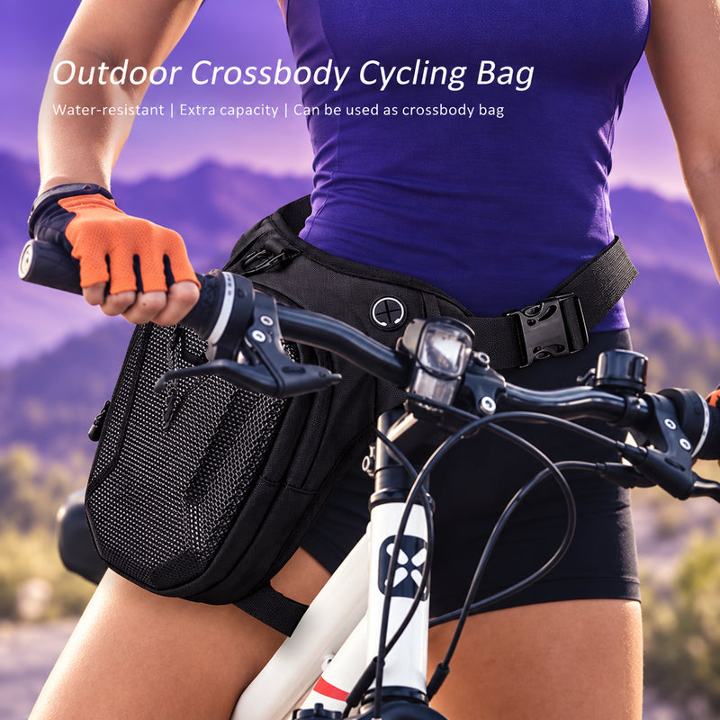 HOMEFISH Motorcycle Leg Bag – EVA Hard Shell, Compact & Durable