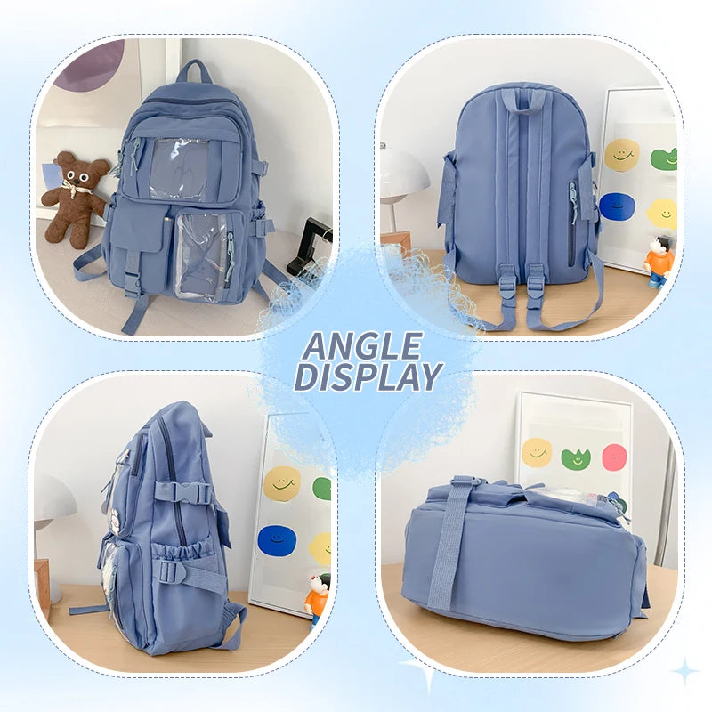 Women’s Nylon Backpack – Cute, Lightweight & Multi-Pocket