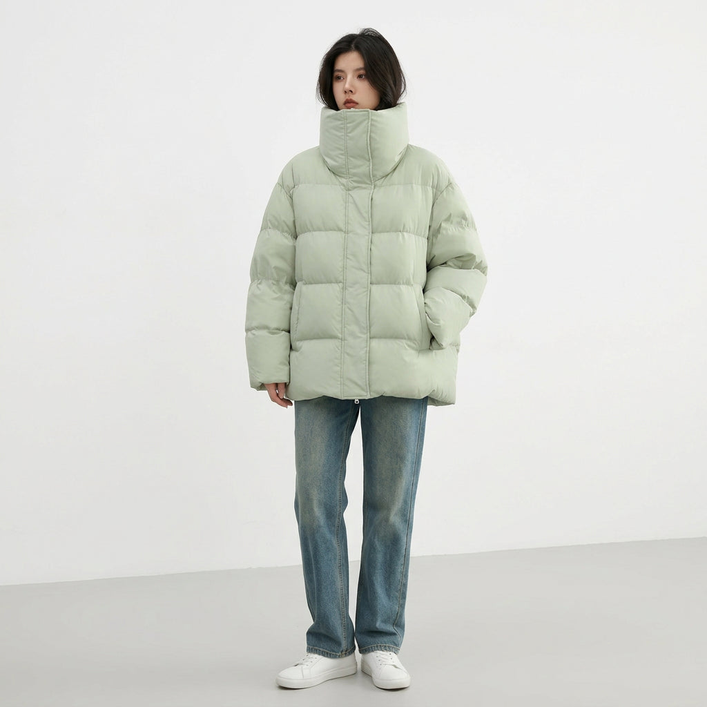 Women's Lightweight Down Jacket – Warm Puffer Winter Coat
