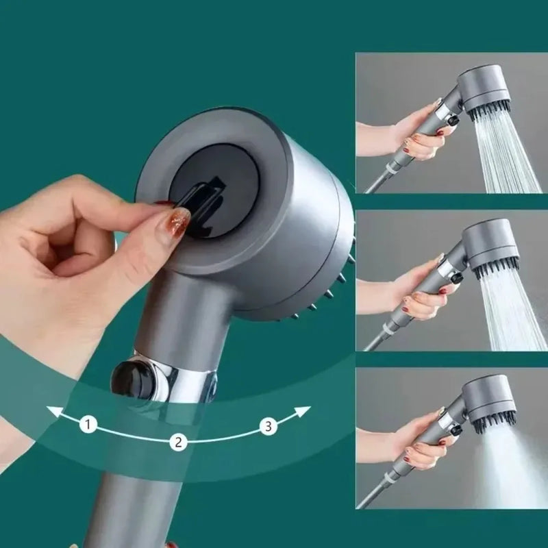 3-Speed Filtered Massage Shower Head