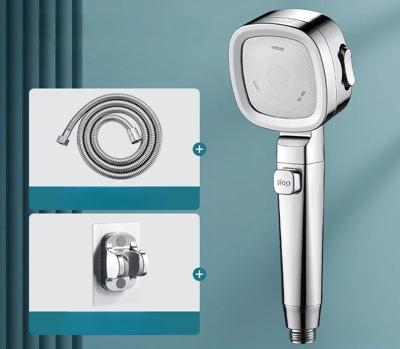 High Pressure 3-Mode Water-Saving Shower Head