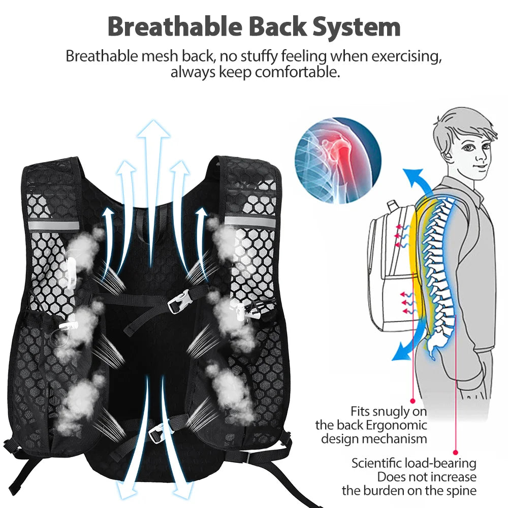 NEWBOLER Hydration Running Vest – Lightweight Trail & Cycling Backpack