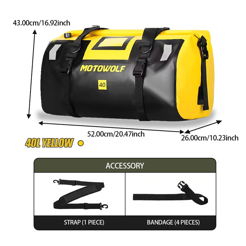Waterproof Motorcycle Tail Bag