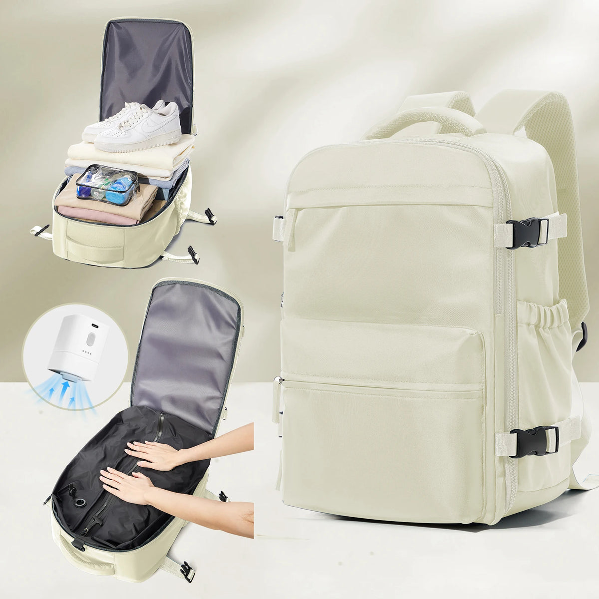 Expandable Travel Backpack – Large Capacity Laptop Backpack for Business, Travel & Everyday