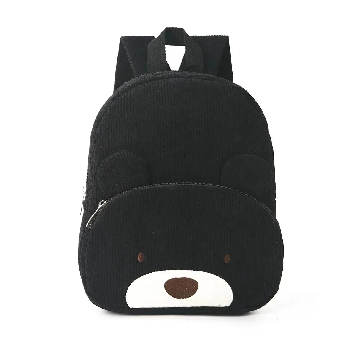 Personalized Bear Kids Backpack | Plush Corduroy School Bag