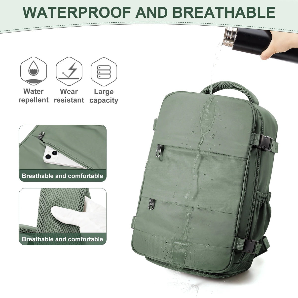 Cabin Travel Backpack – Airline-Friendly Carry-On Backpack for Men & Women