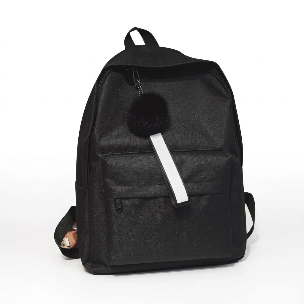 Printed Leaf Backpack – Large Capacity Stylish School & Travel Bag