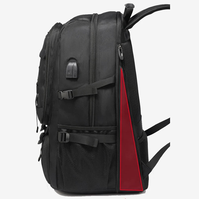 Large 50L/80L Travel Backpack – Waterproof with Separate Shoe Compartment