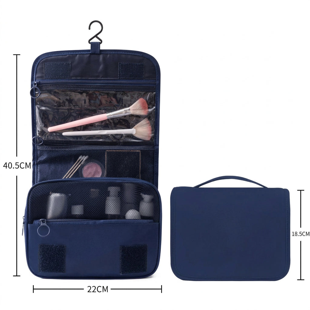 Large Waterproof Makeup Bag – Travel & Toiletry Organizer