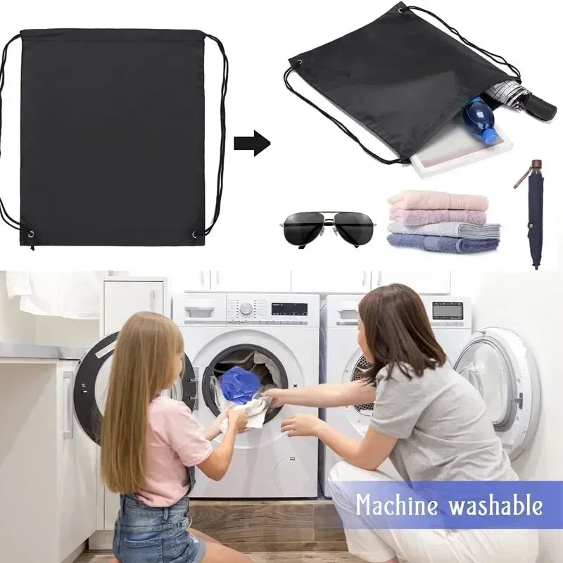 Eco Polyester Pocket Backpack – Waterproof Outdoor & Gym Bag