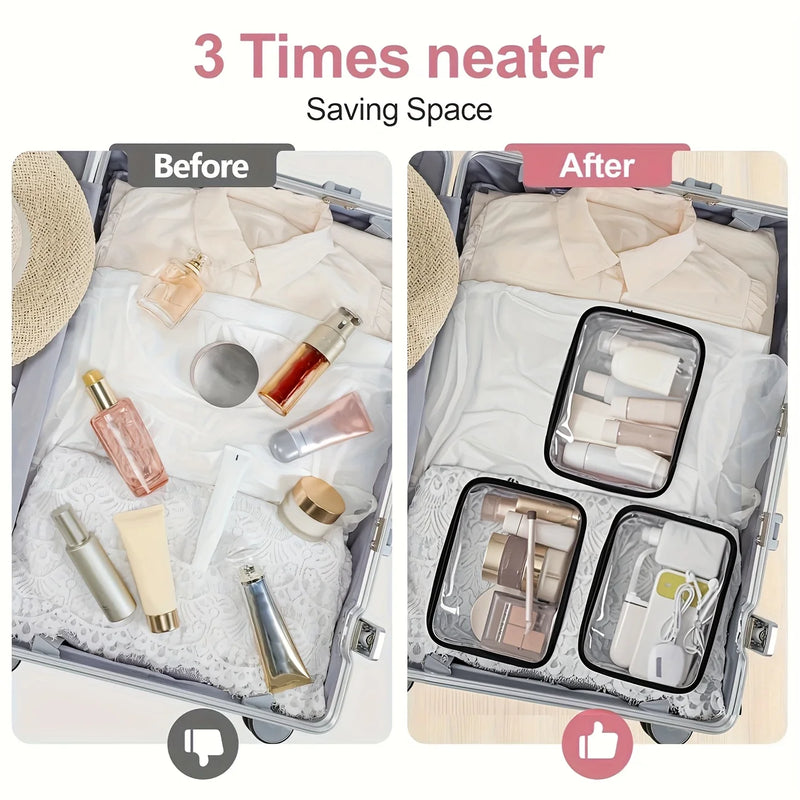 Large Travel Toiletry Bag – Easy Clean & Organizer