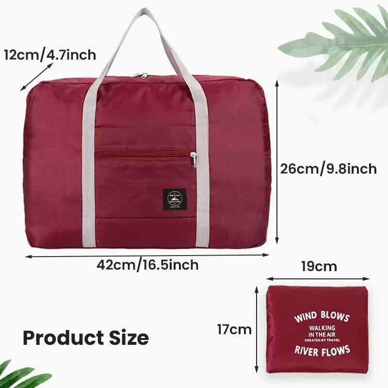 2-Pack Foldable Travel Duffel Bags – Large & Versatile