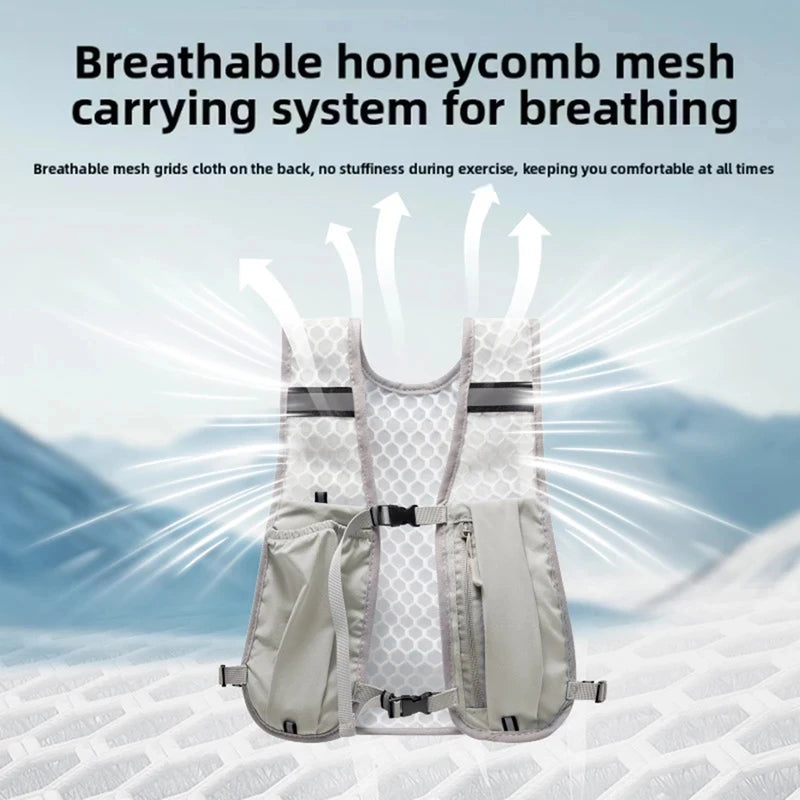 Lightweight Running Vest Backpack – Reflective & Hydration