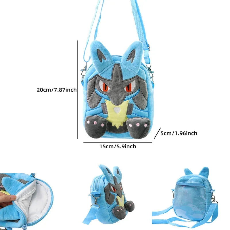 Pokemon Plush Backpack – Cute Anime Shoulder Bag