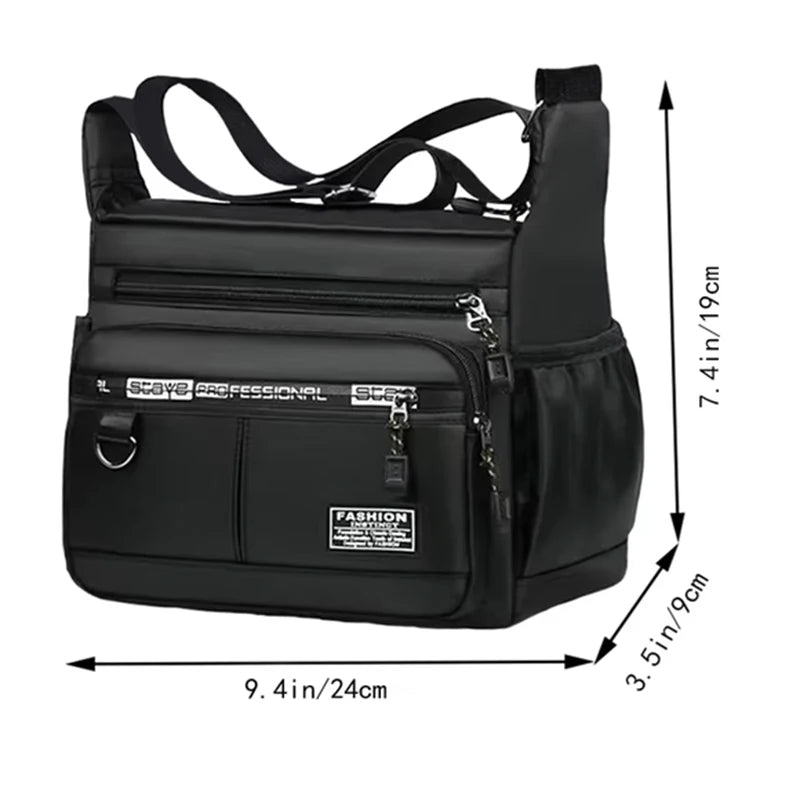 Men’s Crossbody Bag – Multi-Pocket Business Sling