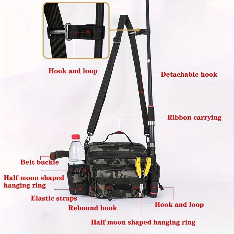 Fishing Gear Bag – Canvas Waist & Crossbody Shoulder Bag