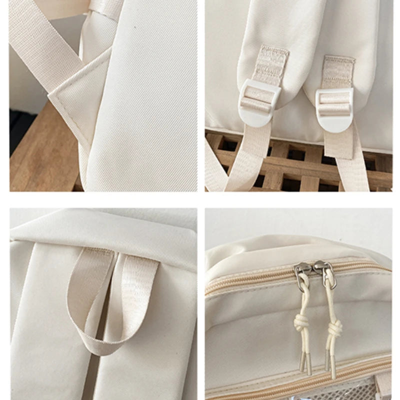 Japanese Style Transparent Ita Backpack – Large Capacity Fashion School Bag